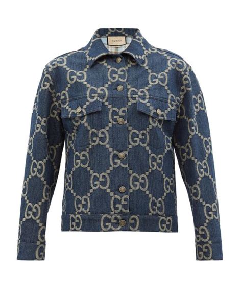 cheap gucci denim jacket|Gucci jacquard puffer jacket.